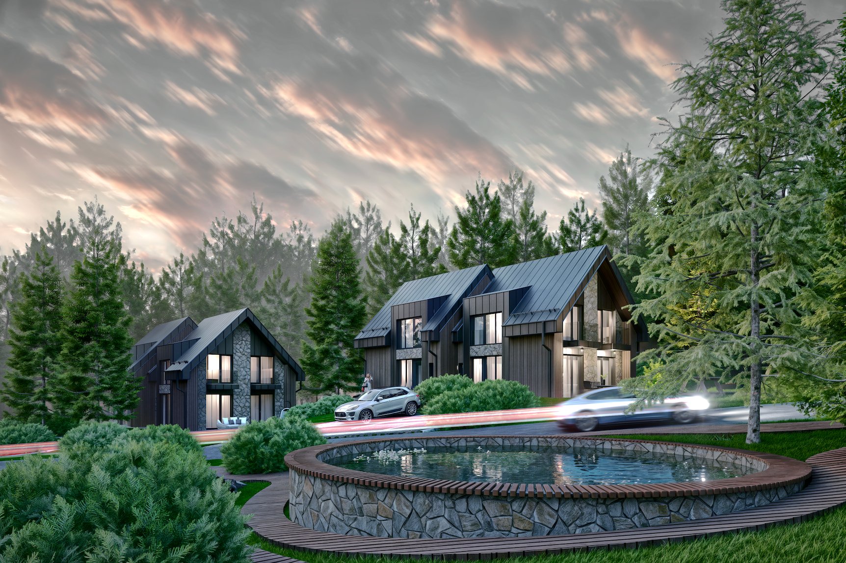 Interior of Aurora Residential Project in Bratislava