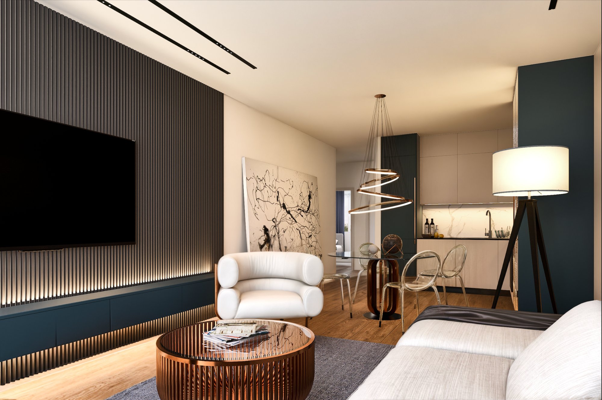 Luxurious Apartment Interior in Bratislava